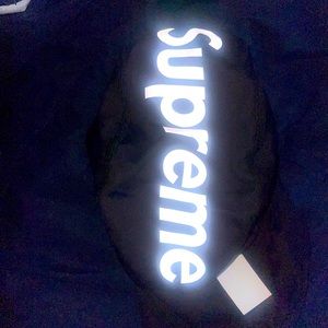 Supreme 3M Reflective logo black balaclava FW16
